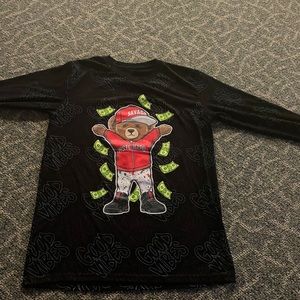 Longs Sleeve Shirt, Black, swag, Size US: L